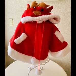 Christmas Reindeer Poncho
